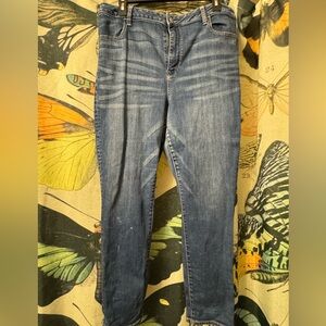 American Eagle Outfitters Dark Blue Straight Leg Jeans